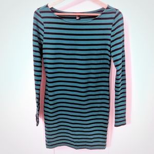 3/$20 Forever 21 Bodycon Turquoise Striped Dress